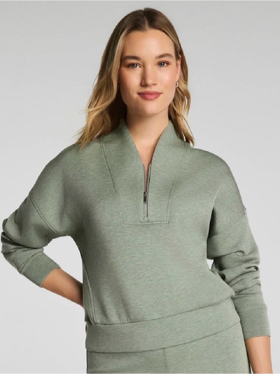 SPANX Tops - Spanx air essential Shaw collar half zip